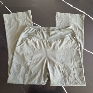 Olive Green Wink Cargo Scrub Pants